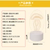 Wholesale 3d night lights, creative usb plug-in warm light bedside lamps, novel and unique engraved logo event, practical gifts Specification image